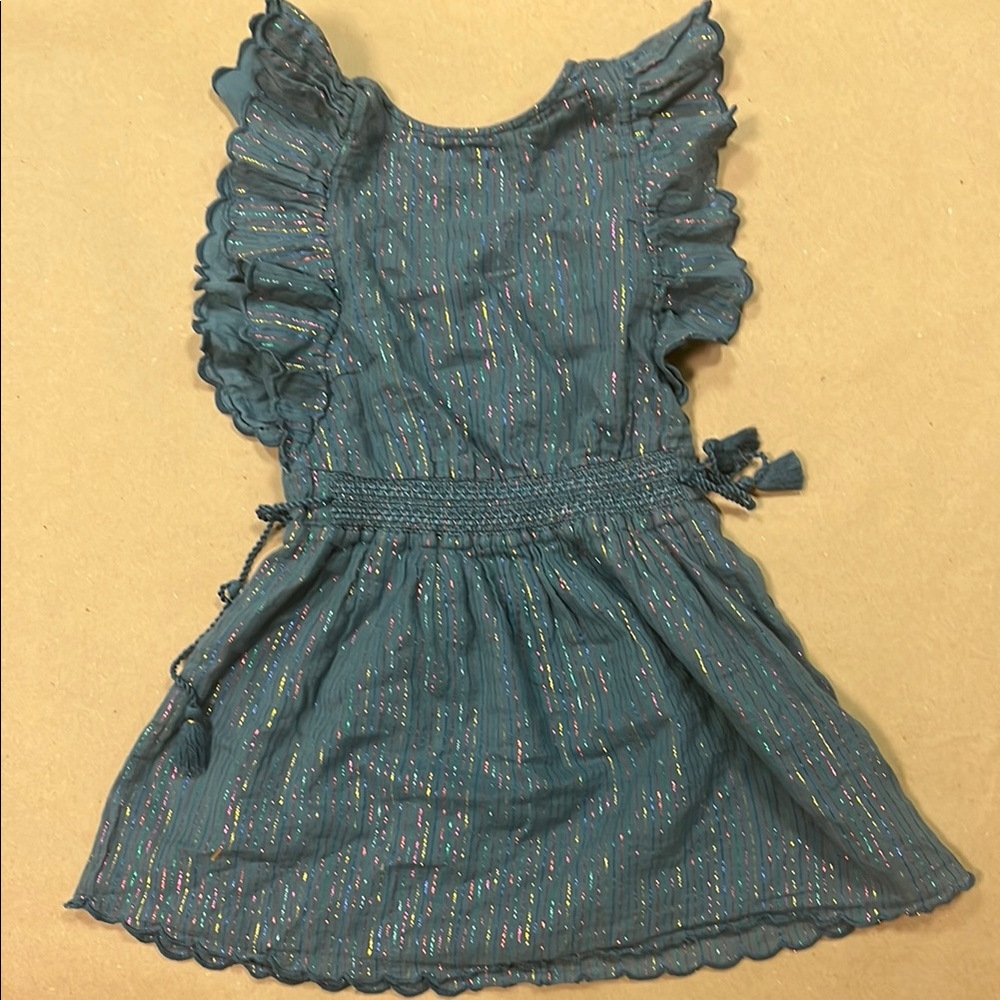 French brand Louie Louise shimmer gauze dress
